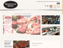 Tablet Screenshot of metropolitanmarket.com